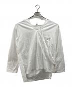 Y'sワイズ）の古着「BORN PRODUCT THIN COTTON TWILL HOODIE PULL OVER」｜ホワイト