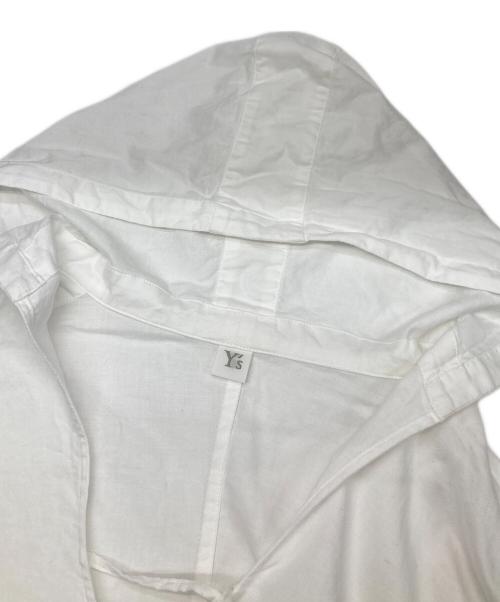 Y's（ワイズ）Y's (ワイズ) BORN PRODUCT THIN COTTON TWILL HOODIE PULL OVER ホワイト サイズ:2の古着・服飾アイテム