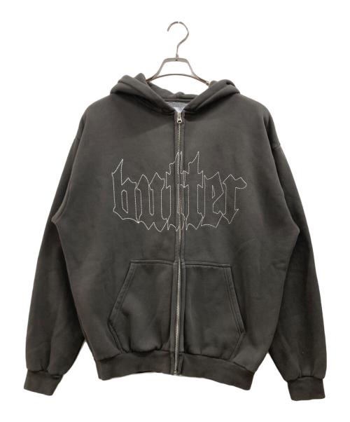 butter（バター）butter (バター) ジップアップパーカー グレー サイズ:Lの古着・服飾アイテム