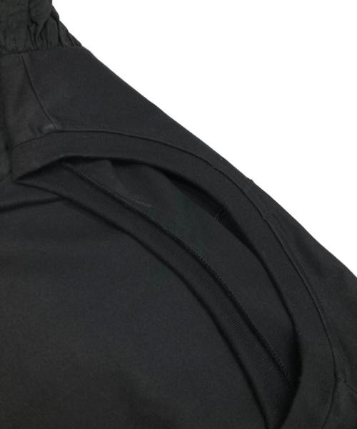 MACPHEE（マカフィー）MACPHEE (マカフィー) コットンサッカーコンビ パフスリーブワンピース ブラック サイズ:36の古着・服飾アイテム