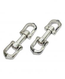 Cartier（カルティエ）の古着「ロングCシェイプデコールカフリンクス」｜シルバー