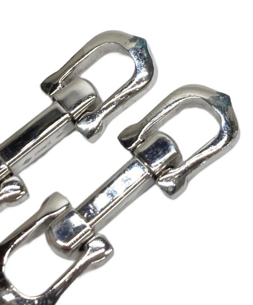 Cartier（カルティエ）Cartier (カルティエ) ロングCシェイプデコールカフリンクス シルバー サイズ:実寸参照の古着・服飾アイテム