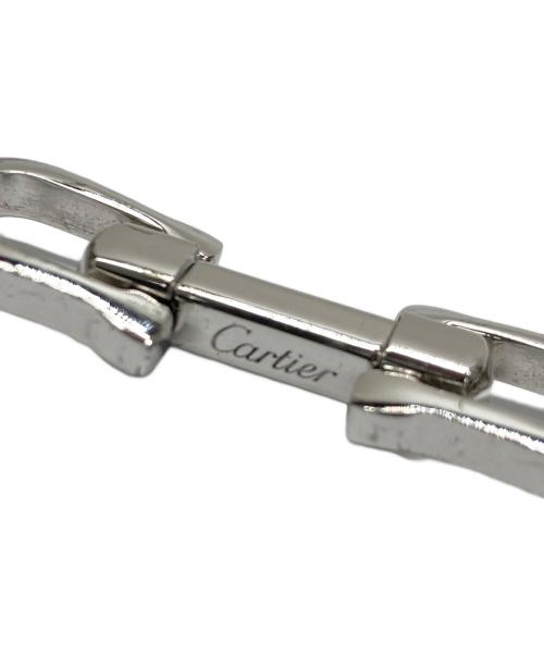 Cartier（カルティエ）Cartier (カルティエ) ロングCシェイプデコールカフリンクス シルバー サイズ:実寸参照の古着・服飾アイテム