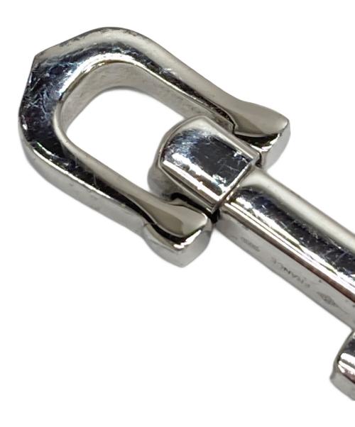 Cartier（カルティエ）Cartier (カルティエ) ロングCシェイプデコールカフリンクス シルバー サイズ:実寸参照の古着・服飾アイテム