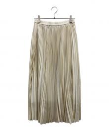 theory luxe（セオリーリュクス）の古着「プリーツロングスカート」｜アイボリー