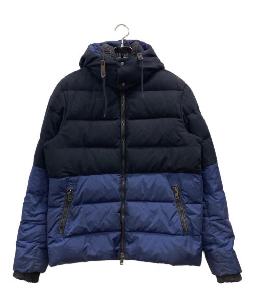 MONCLER（モンクレール）MONCLER (モンクレール) ダウンジャケット ブラック×ネイビー サイズ:3の古着・服飾アイテム