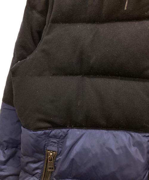 MONCLER（モンクレール）MONCLER (モンクレール) ダウンジャケット ブラック×ネイビー サイズ:3の古着・服飾アイテム