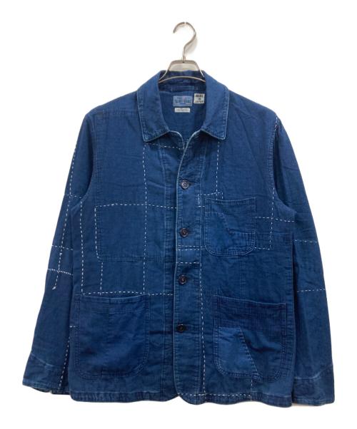 BLUE BLUE（ブルーブルー）BLUE BLUE (ブルーブルー) パッチワークカバーオール インディゴ サイズ:3の古着・服飾アイテム