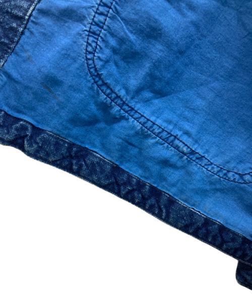 BLUE BLUE（ブルーブルー）BLUE BLUE (ブルーブルー) パッチワークカバーオール インディゴ サイズ:3の古着・服飾アイテム
