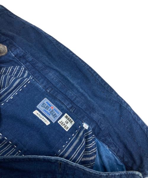 BLUE BLUE（ブルーブルー）BLUE BLUE (ブルーブルー) パッチワークカバーオール インディゴ サイズ:3の古着・服飾アイテム