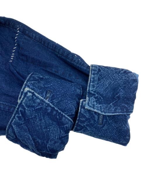 BLUE BLUE（ブルーブルー）BLUE BLUE (ブルーブルー) パッチワークカバーオール インディゴ サイズ:3の古着・服飾アイテム