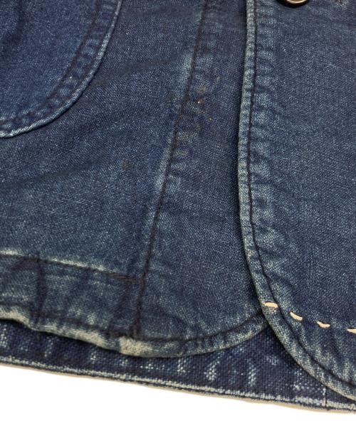 BLUE BLUE（ブルーブルー）BLUE BLUE (ブルーブルー) パッチワークカバーオール インディゴ サイズ:3の古着・服飾アイテム