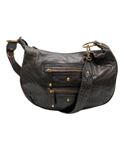 TOD'S（トッズ）TOD'S (トッズ) スタッズレザーワンショルダーバッグ ブラウンの古着・服飾アイテム