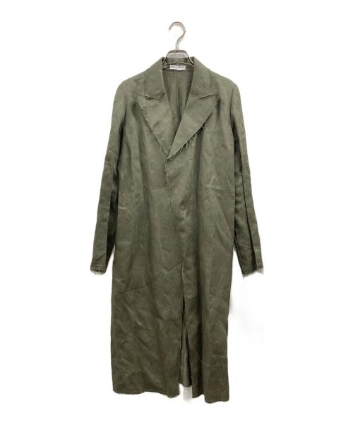 MADISON BLUE（マディソンブルー）MADISON BLUE (マディソンブルー) リネンサテンコート グリーン サイズ:Sの古着・服飾アイテム