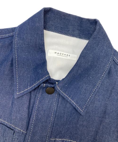 MACPHEE（マカフィー）MACPHEE (マカフィー) デニムショートスリーブジャケット インディゴ サイズ:36の古着・服飾アイテム
