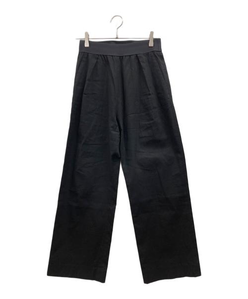 MUSE de Deuxieme Classe（ミューズ ドゥーズィエム クラス）MUSE de Deuxieme Classe (ミューズ ドゥーズィエム クラス) ストレッチツイルタックパンツ ブラック サイズ:38の古着・服飾アイテム