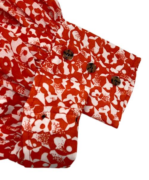 GANNI（ガニー）Ganni (ガニー) 総柄ワンピース レッド サイズ:38の古着・服飾アイテム