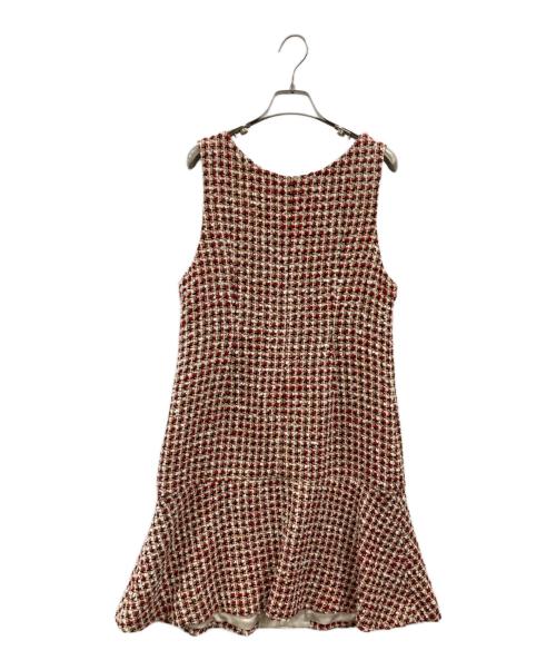 GRACE CLASS（グレースクラス）GRACE CLASS (グレースクラス) ツイードワンピース レッド サイズ:36の古着・服飾アイテム
