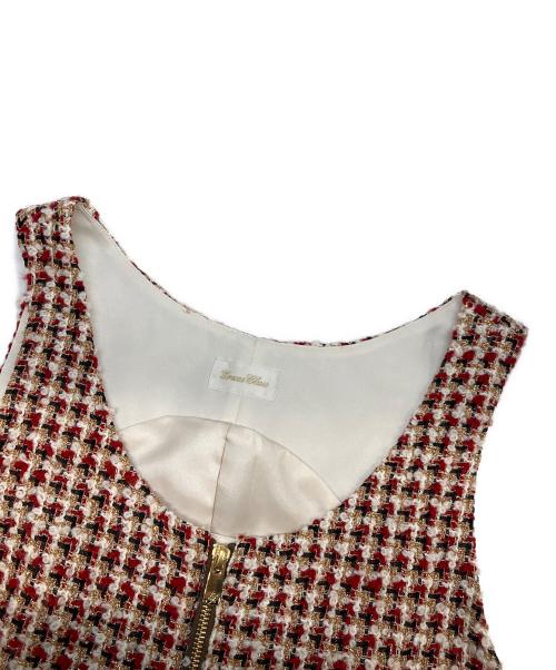 GRACE CLASS（グレースクラス）GRACE CLASS (グレースクラス) ツイードワンピース レッド サイズ:36の古着・服飾アイテム