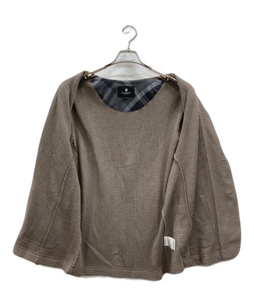 BLACK LABEL CRESTBRIDGE（ブラックレーベル クレストブリッジ）BLACK LABEL CRESTBRIDGE (ブラックレーベル クレストブリッジ) ニットジャケット ブラウン サイズ:LLの古着・服飾アイテム