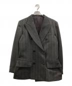 D-VECディーベック）の古着「ヘリンボーンダブルテーラードジャケット」｜ブラウン