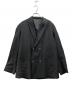 POLYPLOID（ポリプロイド）の古着「リネンウールダブルジャケット」｜ブラック