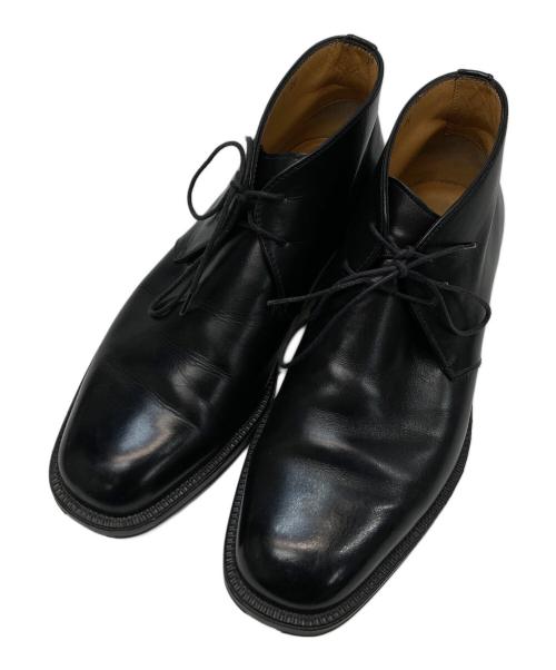 Salvatore Ferragamo（サルヴァトーレ フェラガモ）Salvatore Ferragamo (サルヴァトーレ フェラガモ) チャッカーブーツ ブラック サイズ:7の古着・服飾アイテム