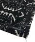 HATCHINGROOM (ハッチングルーム) フリースジャガードマフラー ブラック：9000円