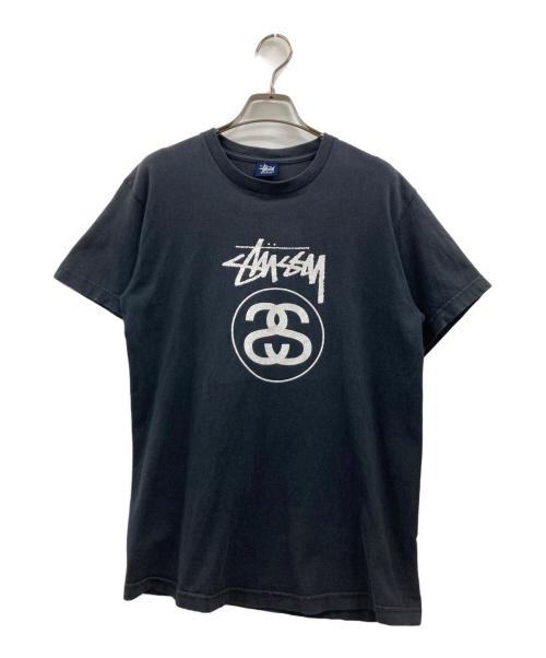 stussy（ステューシー）stussy (ステューシー) ロゴプリントTシャツ ブラック サイズ:Mの古着・服飾アイテム