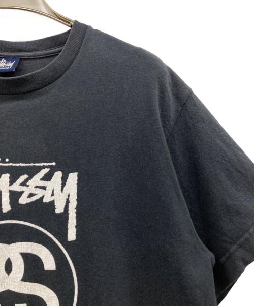 stussy（ステューシー）stussy (ステューシー) ロゴプリントTシャツ ブラック サイズ:Mの古着・服飾アイテム