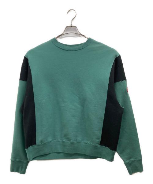 C.E（シーイー）C.E (シーイー) SIDE COLOUR CREW NECK グリーン サイズ:Lの古着・服飾アイテム