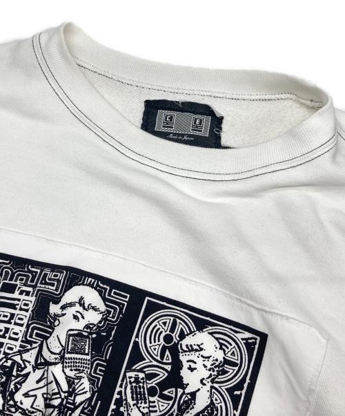 C.E（シーイー）C.E (シーイー) WASHED WHITE TEMPLE CREW NECK ホワイト サイズ:Lの古着・服飾アイテム