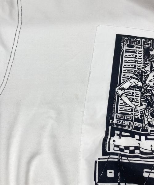 C.E（シーイー）C.E (シーイー) WASHED WHITE TEMPLE CREW NECK ホワイト サイズ:Lの古着・服飾アイテム
