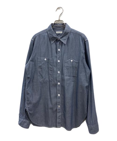 Engineered Garments（エンジニアド ガーメンツ）Engineered Garments (エンジニアド ガーメンツ) ストライプシャツ ネイビー サイズ:Mの古着・服飾アイテム