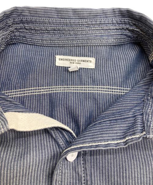 Engineered Garments（エンジニアド ガーメンツ）Engineered Garments (エンジニアド ガーメンツ) ストライプシャツ ネイビー サイズ:Mの古着・服飾アイテム