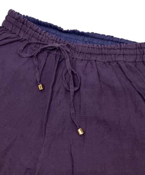 IENA LA BOUCLE（イエナ ラ ブークル）IENA LA BOUCLE (イエナ ラ ブークル) リネンブロードイージーパンツ パープル サイズ:36の古着・服飾アイテム