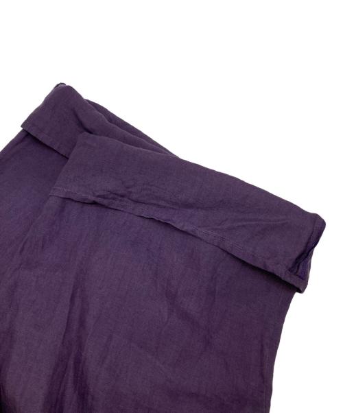 IENA LA BOUCLE（イエナ ラ ブークル）IENA LA BOUCLE (イエナ ラ ブークル) リネンブロードイージーパンツ パープル サイズ:36の古着・服飾アイテム