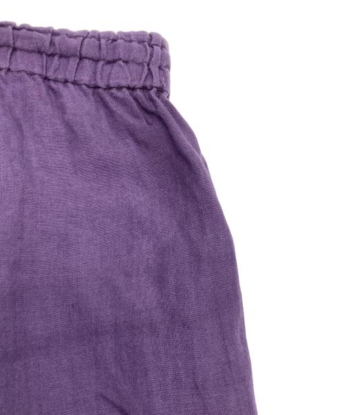 IENA LA BOUCLE（イエナ ラ ブークル）IENA LA BOUCLE (イエナ ラ ブークル) リネンブロードイージーパンツ パープル サイズ:36の古着・服飾アイテム
