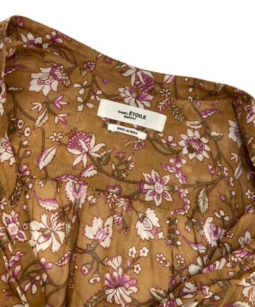 ISABEL MARANT ETOILE（イザベルマランエトワール）ISABEL MARANT ETOILE (イザベルマランエトワール) 花柄ブラウス ブラウン サイズ:34の古着・服飾アイテム