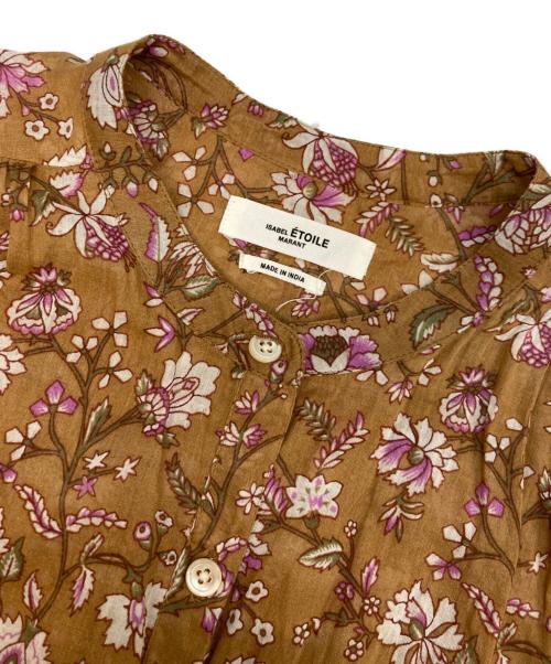 ISABEL MARANT ETOILE（イザベルマランエトワール）ISABEL MARANT ETOILE (イザベルマランエトワール) 花柄ブラウス ブラウン サイズ:34の古着・服飾アイテム