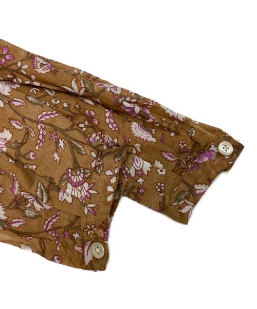 ISABEL MARANT ETOILE（イザベルマランエトワール）ISABEL MARANT ETOILE (イザベルマランエトワール) 花柄ブラウス ブラウン サイズ:34の古着・服飾アイテム