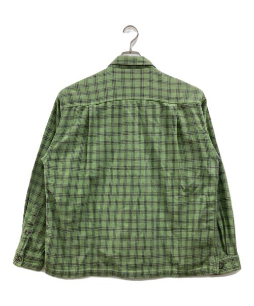 Patagonia（パタゴニア）Patagonia (パタゴニア) ヘビーフランネルシャツ グリーン サイズ:Mの古着・服飾アイテム