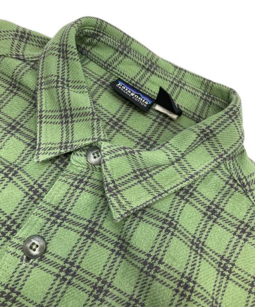 Patagonia（パタゴニア）Patagonia (パタゴニア) ヘビーフランネルシャツ グリーン サイズ:Mの古着・服飾アイテム