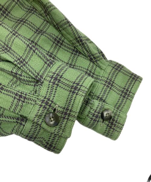 Patagonia（パタゴニア）Patagonia (パタゴニア) ヘビーフランネルシャツ グリーン サイズ:Mの古着・服飾アイテム
