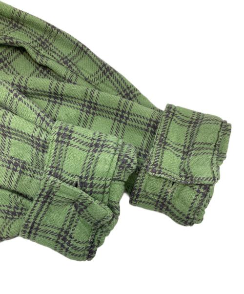 Patagonia（パタゴニア）Patagonia (パタゴニア) ヘビーフランネルシャツ グリーン サイズ:Mの古着・服飾アイテム