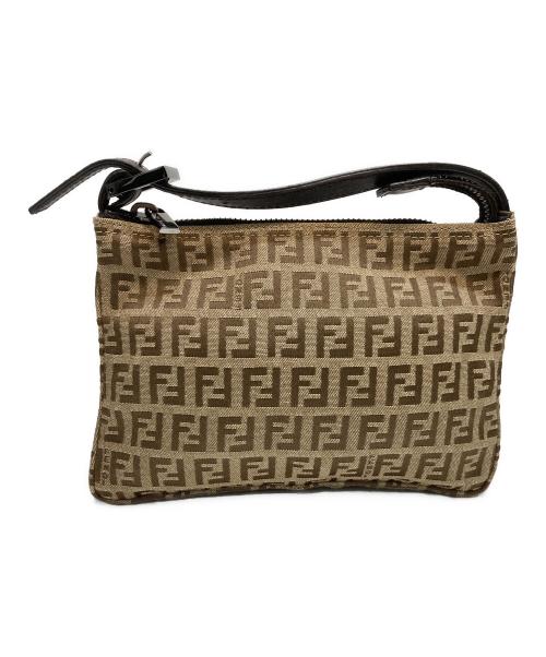 FENDI（フェンディ）FENDI (フェンディ) ズッカ柄ミニハンドバッグ ベージュの古着・服飾アイテム