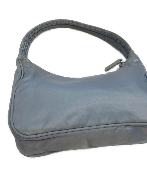 PRADA（プラダ）PRADA (プラダ) ナイロンハンドバッグ ブルーの古着・服飾アイテム