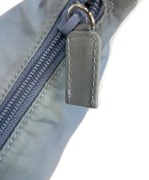 PRADA（プラダ）PRADA (プラダ) ナイロンハンドバッグ ブルーの古着・服飾アイテム