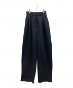 CLANEクラネ）の古着「TWO TUCK SWEAT PANTS」｜ブラック