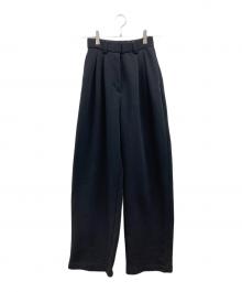 CLANE（クラネ）の古着「TWO TUCK SWEAT PANTS」｜ブラック